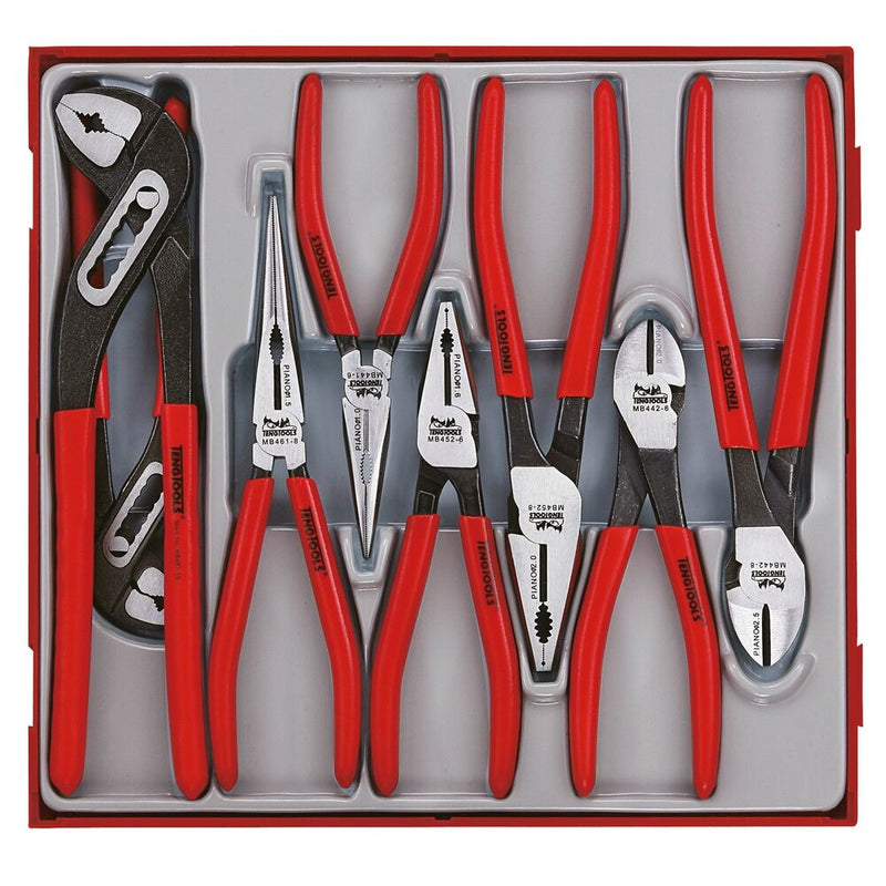 Teng Tools Plier Set TT2 8 Pieces Vinyl Grip Handles