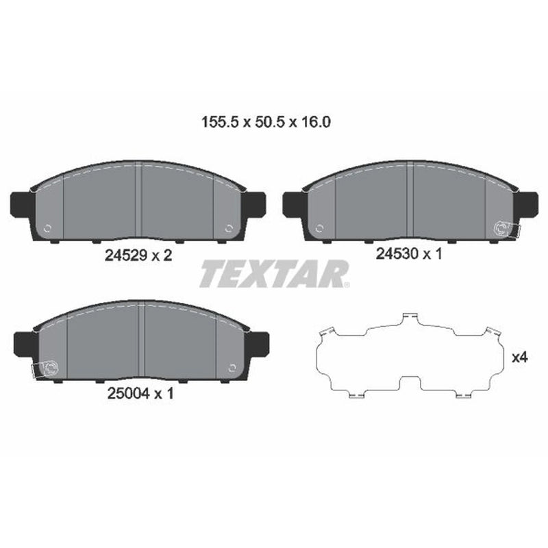 Textar Brake Pad Set 2452901