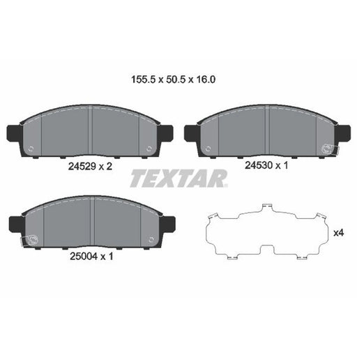 Textar Brake Pad Set 2452901