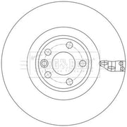 Borg & Beck 2 x Vented Front Brake Discs BBD6221S