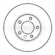 Borg & Beck 2 x Vented Front Brake Discs BBD5901S