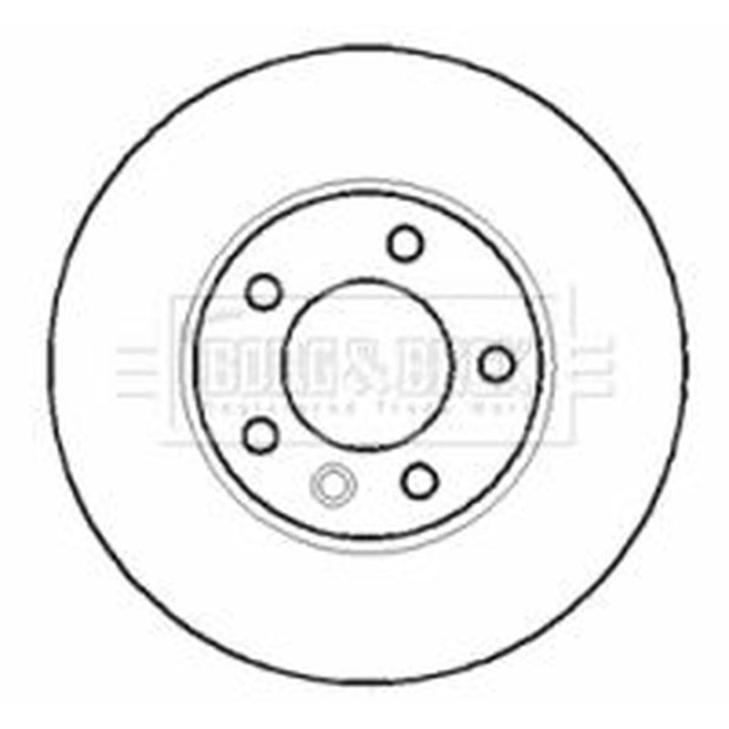 Borg & Beck 2 x Vented Front Brake Discs BBD5901S