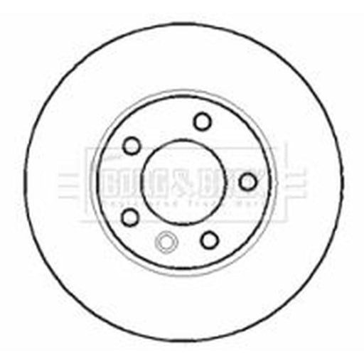 Borg & Beck 2 x Vented Front Brake Discs BBD5901S