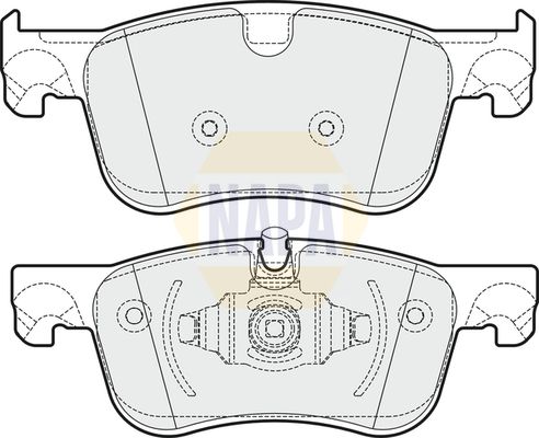 NAPA Front Brake Vented Discs & Pads fits CITROËN FIAT PEUGEOT