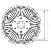 NRF Radiator Fan Clutch 49725