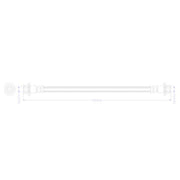 Juratek Brake Hydraulic Hose Line Rear JBH1494