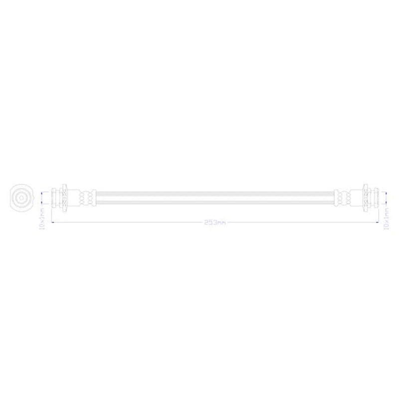 Juratek Brake Hydraulic Hose Line Rear JBH1494