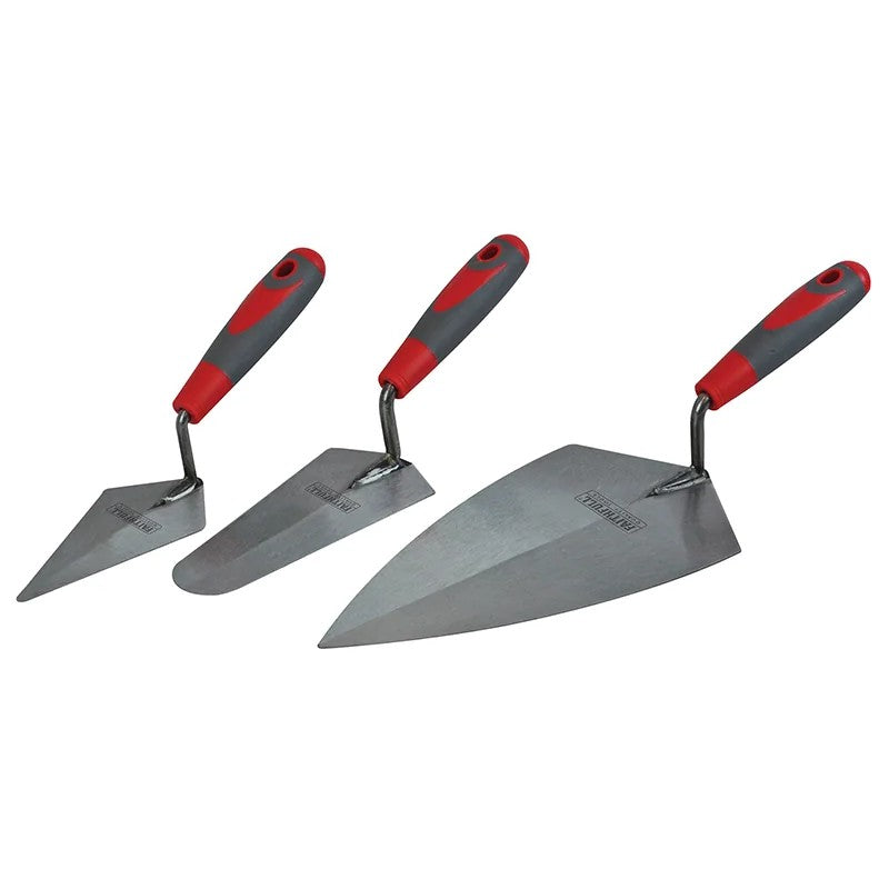 Faithfull Soft Grip Trowel Set, 3 Piece - FAISGTSET3