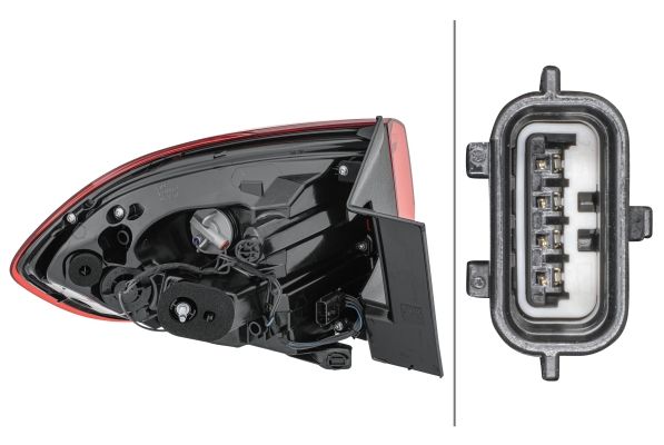 Hella 2SD 012 311-121 Tail Light Assembly