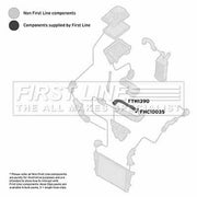 First Line Intercooler Turbo Charge Air Hose FTH1390