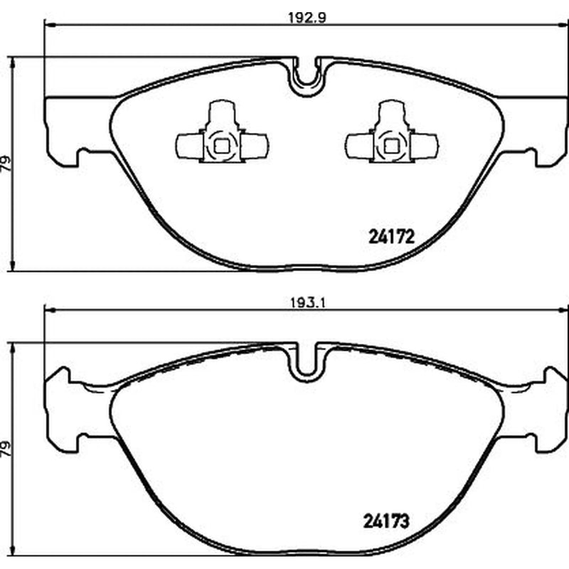 Mintex Front Brake Pad Set MDB2835