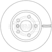 Borg & Beck 2 x Vented Front Brake Discs BBD5609