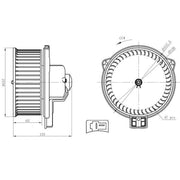 NRF Heater Blower Fan 34291