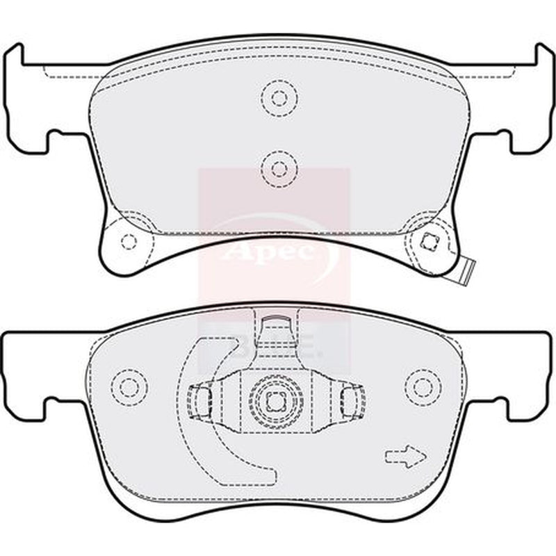 Apec Front Brake Pad Set PD3752