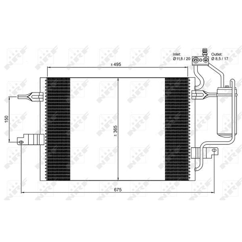 NRF Air Conditioning Condenser 35599