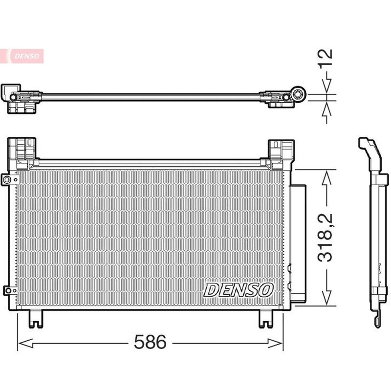 Denso Air Conditioning Condenser DCN50134