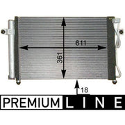 Mahle Air Conditioning Condenser AC 394 000P