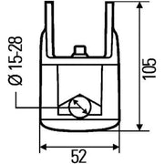 Hella Mounting Holder Bracket 8HG 990 263-111