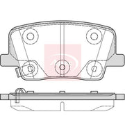 Apec Rear Brake Pad Set PAD2382