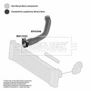 Borg & Beck Intercooler Turbo Charge Air Hose BTH1346
