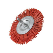 Faithfull Nylon Circular Brush 100mm x 6mm Shank - FAIWBN100C