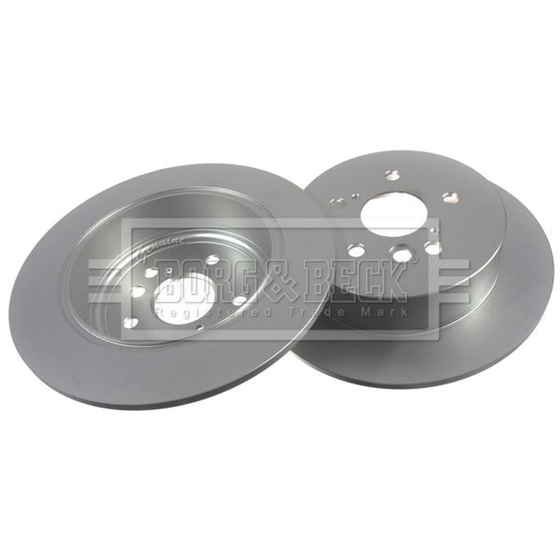 Borg & Beck 2 x Solid Rear Brake Discs BBD4363