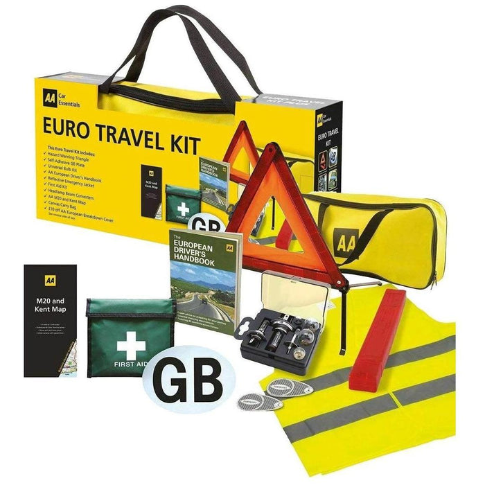 AA Euro Travel Kit Pack European Driving Legal Requirements France Spain Germany AA  - Town Parts