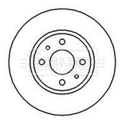Borg & Beck 2 x Vented Front Brake Discs BBD5086