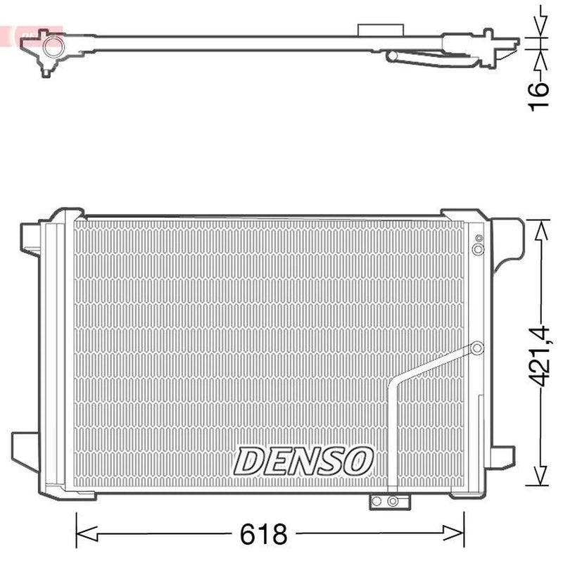 Denso Air Conditioning Condenser DCN17035