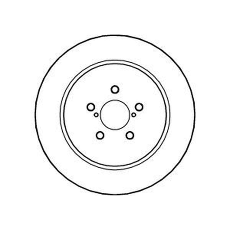 Abtex 2 x Vented Rear Brake Discs BD1210V