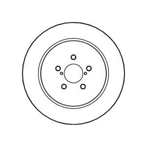 Abtex 2 x Vented Rear Brake Discs BD1210V