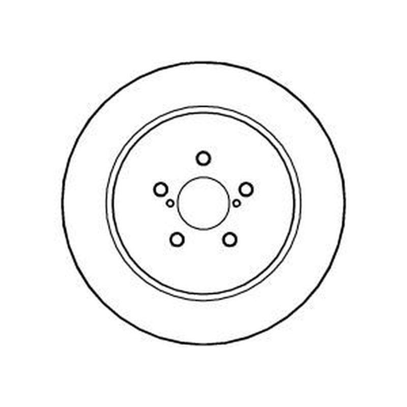 Abtex 2 x Vented Rear Brake Discs BD1210V