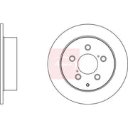 Apec 2 x Solid Rear Brake Discs DSK2716