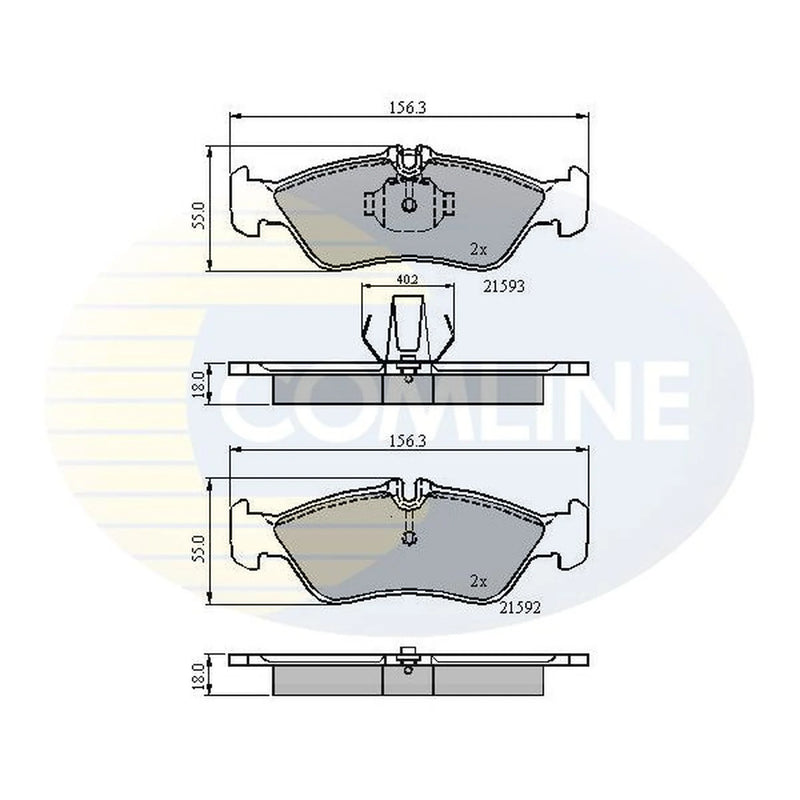 Comline Rear Brake Pad Set CBP0478