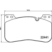 Brembo 4 x Front Brake Pad Set P06100