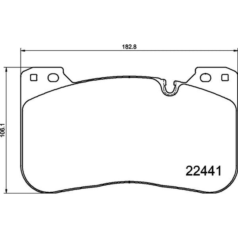 Brembo 4 x Front Brake Pad Set P06100