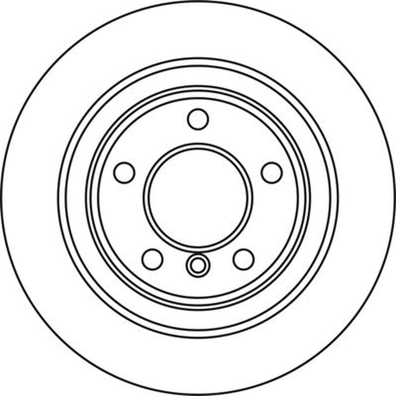 Abtex 2 x Solid Rear Brake Discs BD1895S