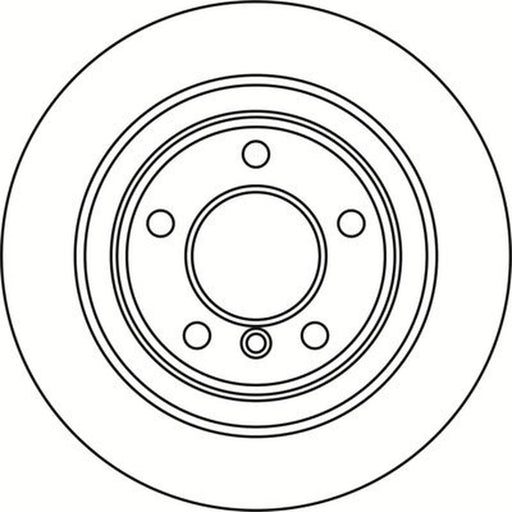 Abtex 2 x Solid Rear Brake Discs BD1895S
