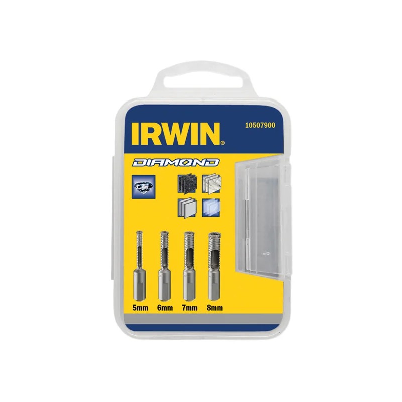 IRWIN® Diamond Drill Bit Set 4 Piece 5-8mm - 10507900