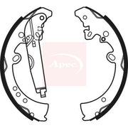 Apec Brake Shoe Set Axle Kit SHU785