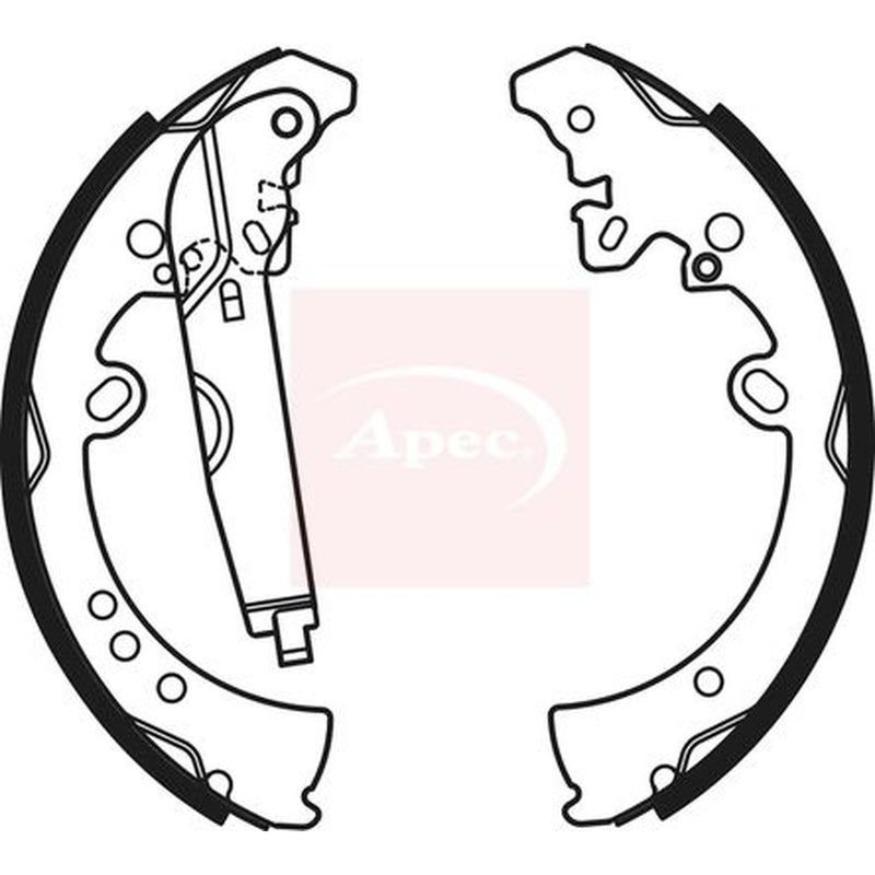 Apec Brake Shoe Set Axle Kit SHU785