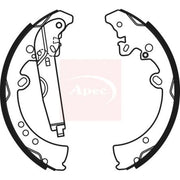 Apec Brake Shoe Set Axle Kit SHU785