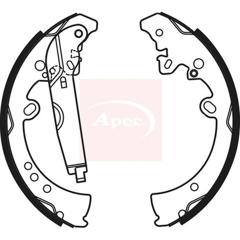Apec Brake Shoe Set Axle Kit SHU785