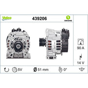 Valeo Car Alternator 12V 439206