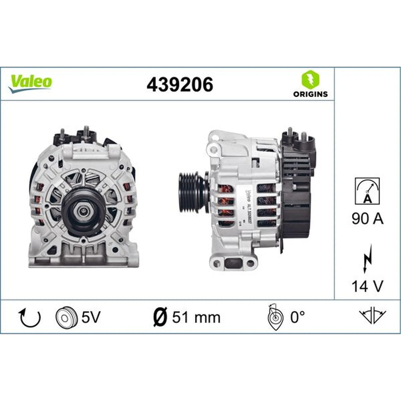 Valeo Car Alternator 12V 439206