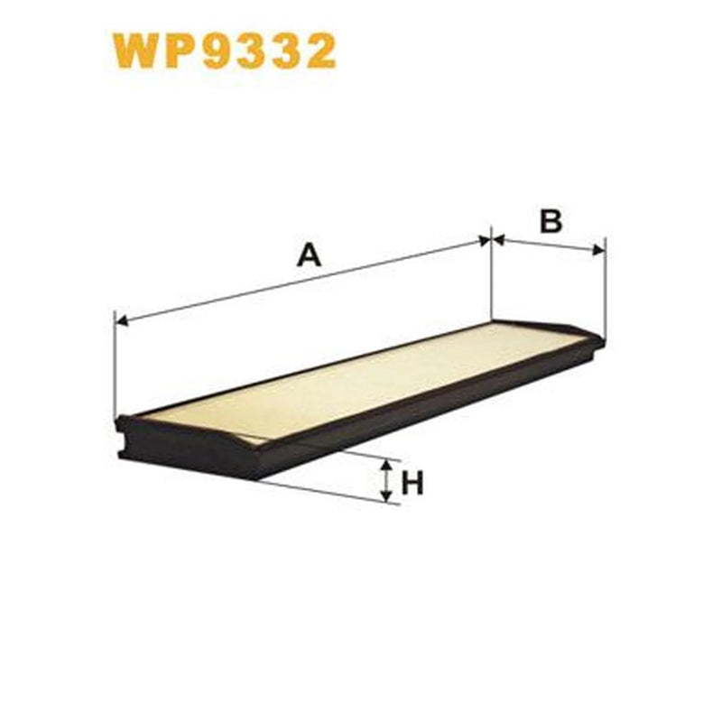WIX Cabin Air Filter (Pollen Filter) WP9332