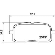 Mintex Rear Brake Pad Set MDB1709