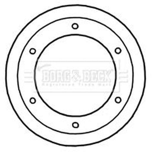 Borg & Beck 2 x Vented Rear Brake Discs BBD5921S