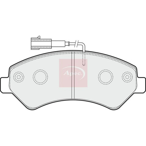 Apec Front Brake Pad Set PAD1575