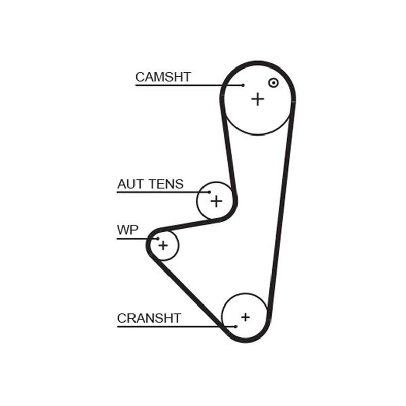 Gates Timing Belt Cambelt 104 Teeth 1575RM